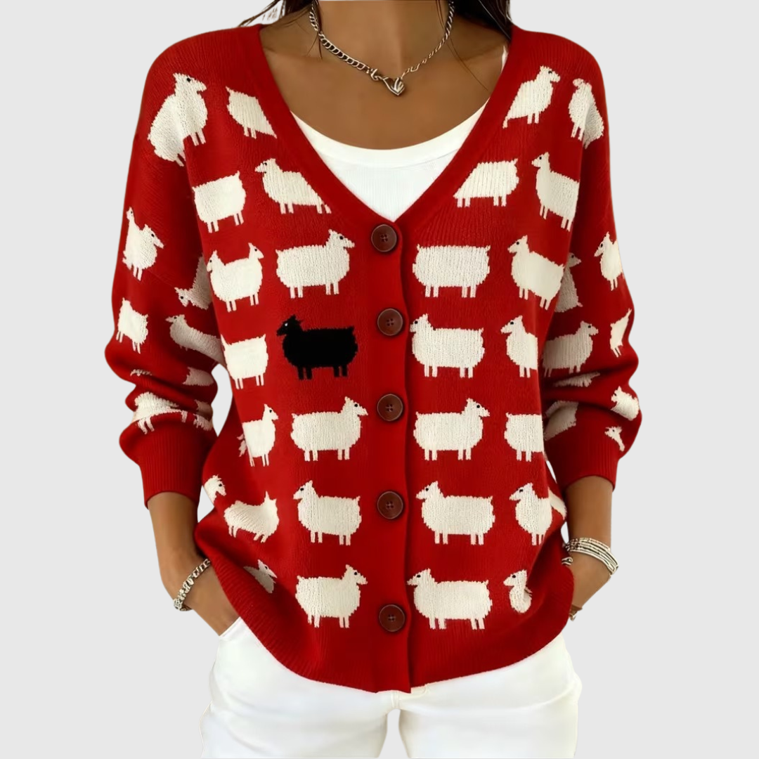 Jantje | Comfortabele geknoopte gebreide cardigan