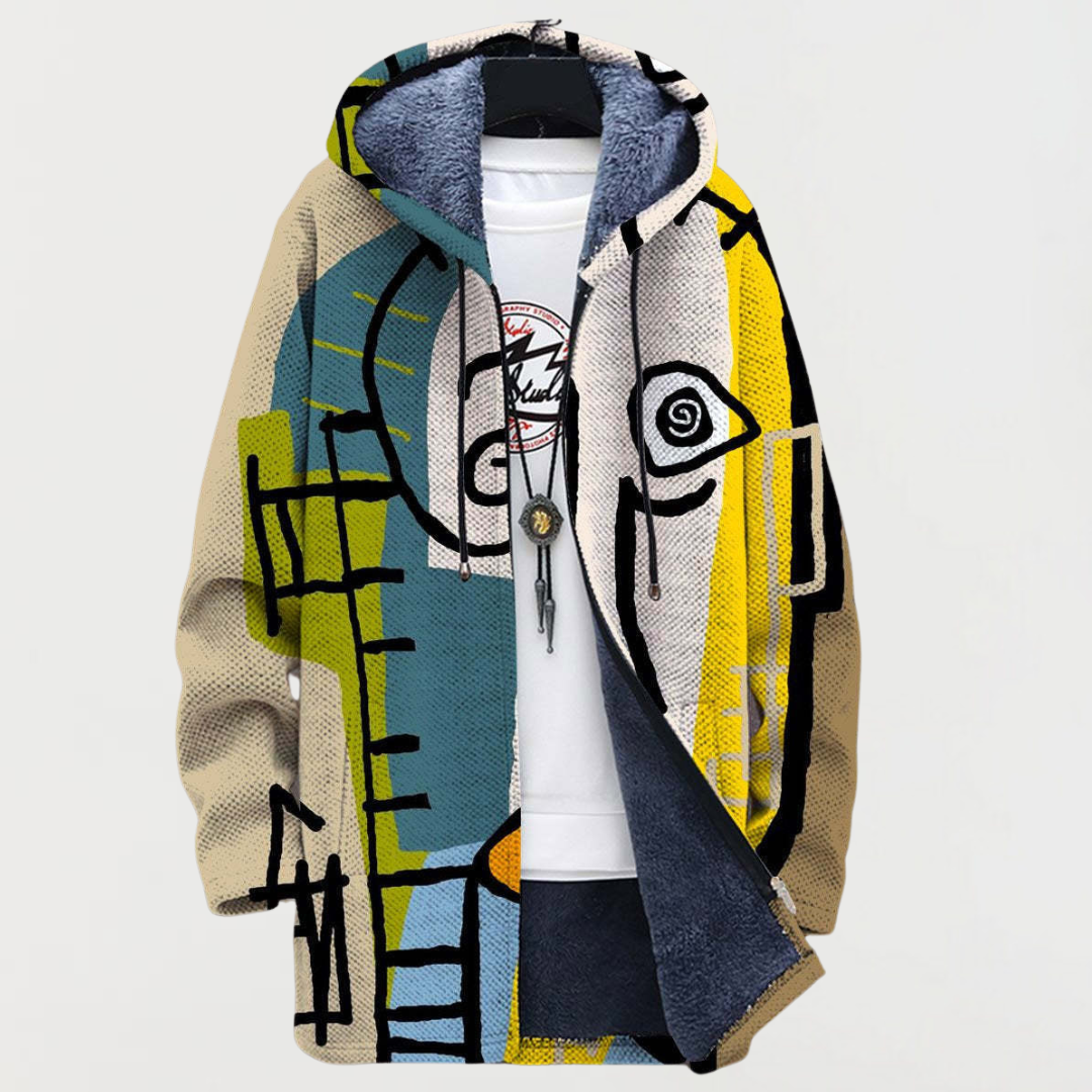 Nathalie | Jas met abstract patroon