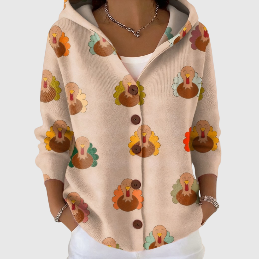 Brenda | Comfortabele gebreide cardigan met capuchon