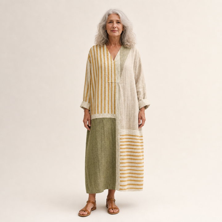 Henriette - Flatterende Gedrukte Zomerjurk