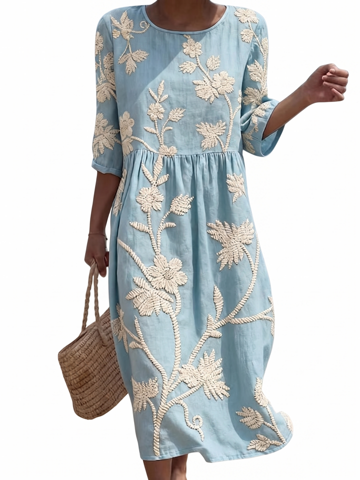 Héloïse - Casual damesjurk met bloemenprint.