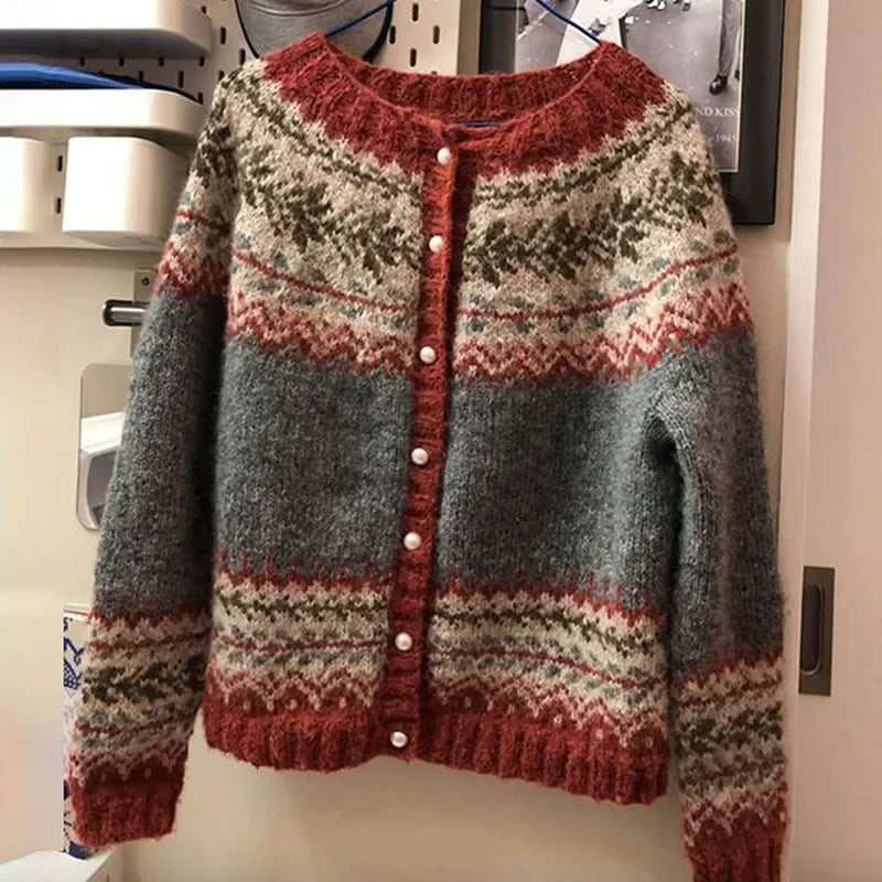 Priscilla | Vintage-gebreide cardigan