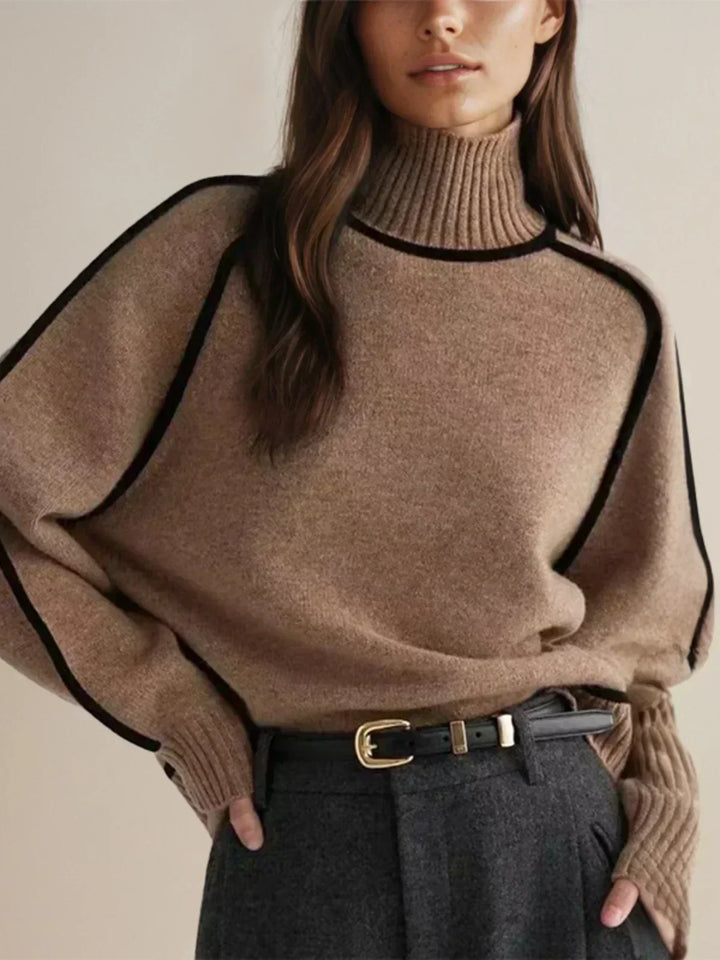 Carine | Elegante trui met een hoge kraag