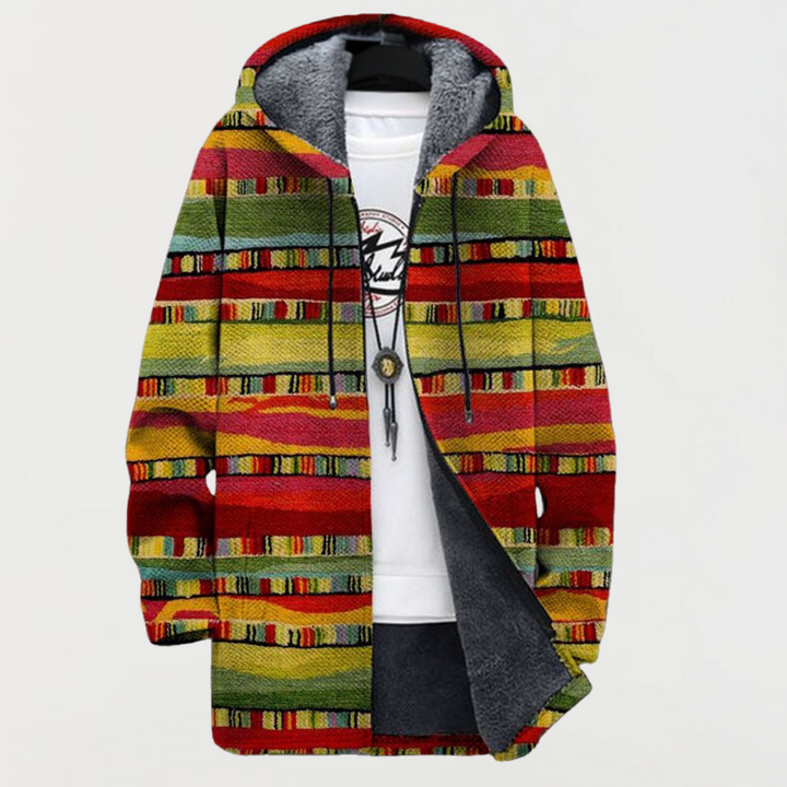 Marlies | Cardigan met etnische strepen