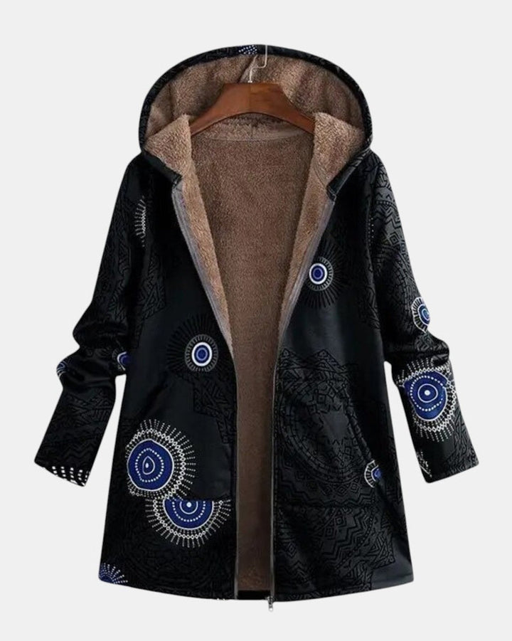 Bregje | Sherpa-jas met tribal patroon