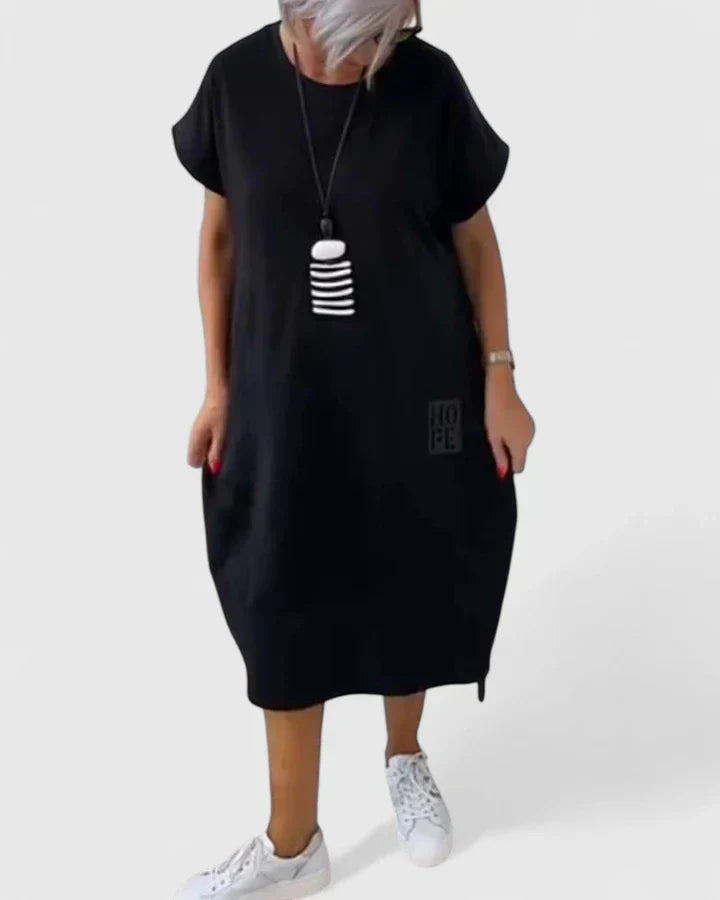 Moniek | Comfortabele Midi Jurk