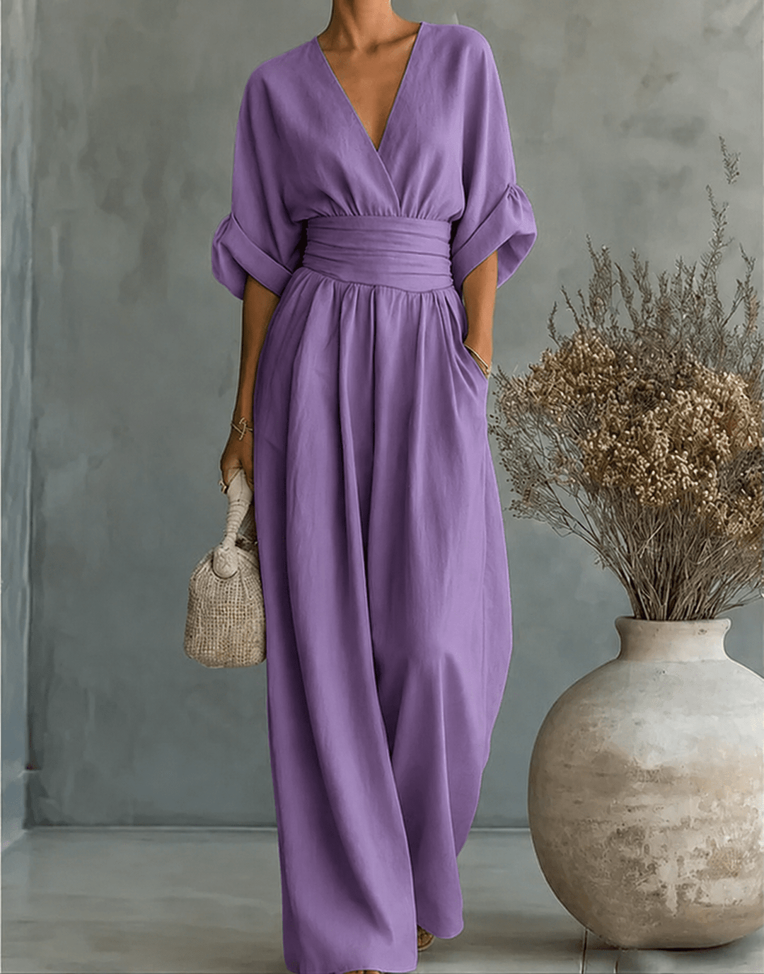 Élise | Elegante vloeiende jumpsuit
