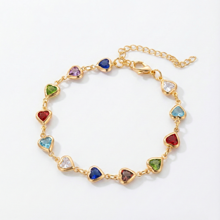 Unieke hartvormige armband